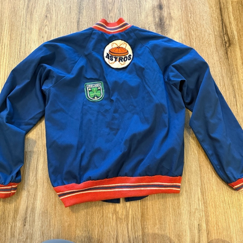 Vintage Sears Baseball Jacket Varsity Major Leave MLB Astros Houston Youth 16 - Picture 2 of 6